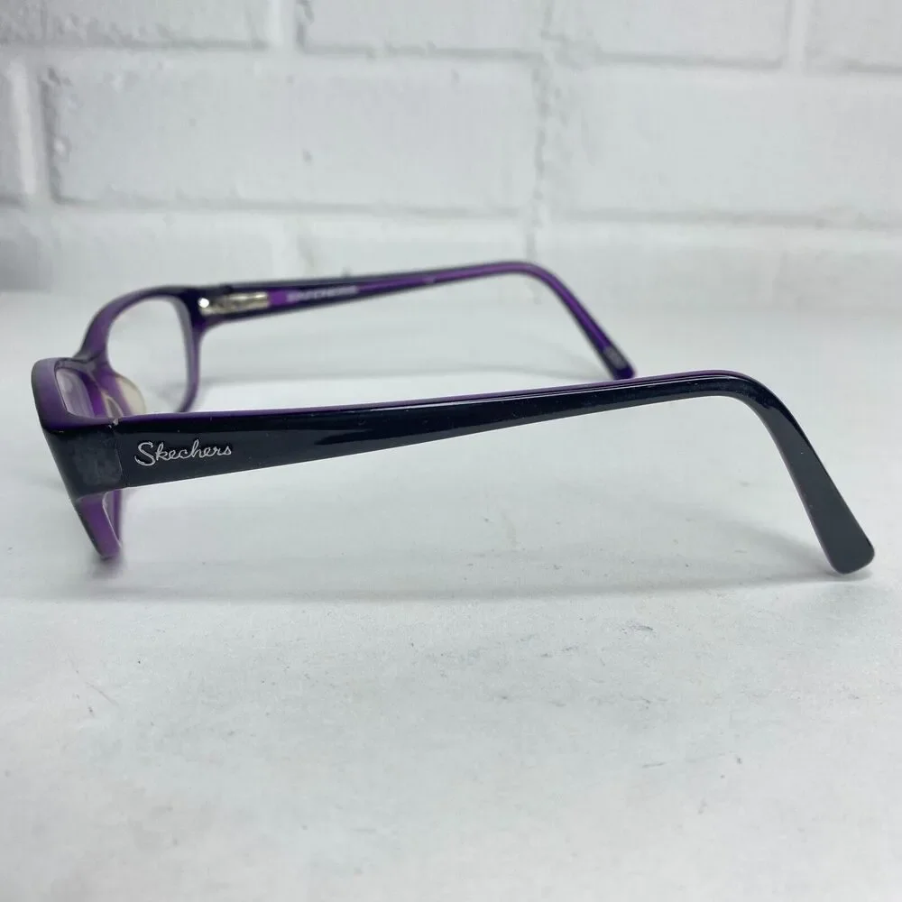 Skechers SK 2009 BLKPUR Eyeglasses Sunglasses Frames Black Purple Floral H2586‎
